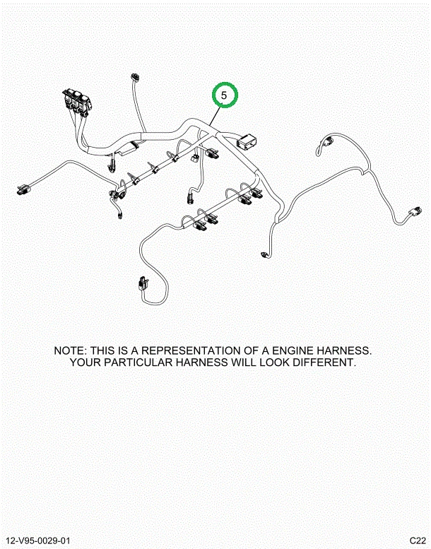 2515045C91 Harness, Master, Cab To Engine