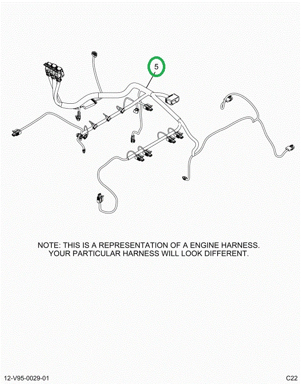 2515046C91 Harness, Master, Cab To Engine