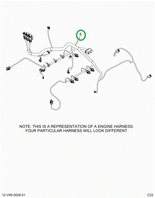 2515050C91 Harness, Master, Cab To Engine