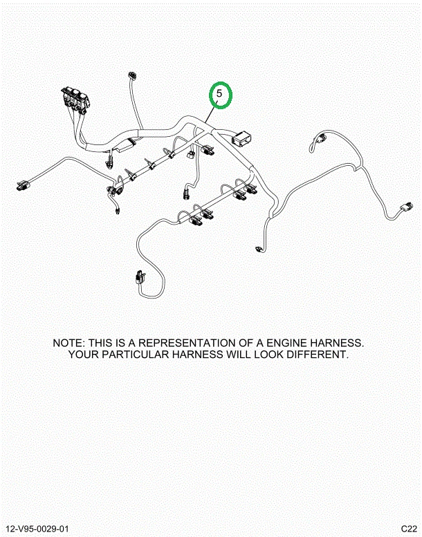 2515051C91 Harness, Master, Cab To Engine