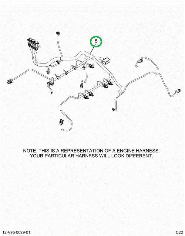 2515053C91 Harness, Master, Cab To Engine