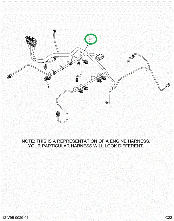 2515055C91 Harness, Master, Cab To Engine