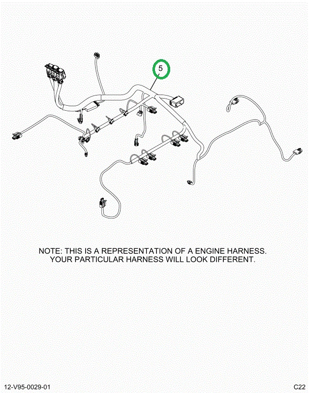 2515280C91 Harness, Master, Cab To Engine