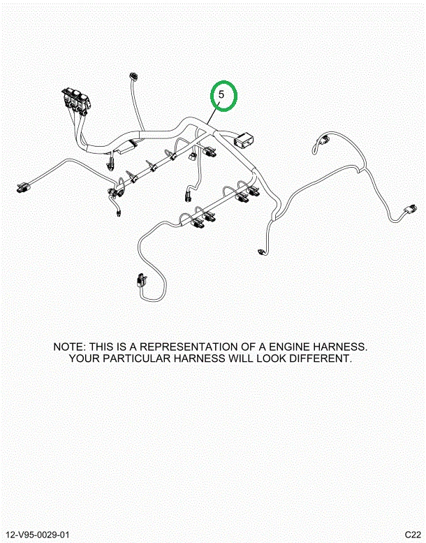 2515281C91 Harness, Master, Cab To Engine