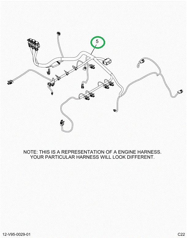 2515285C91 Harness, Master, Cab To Engine