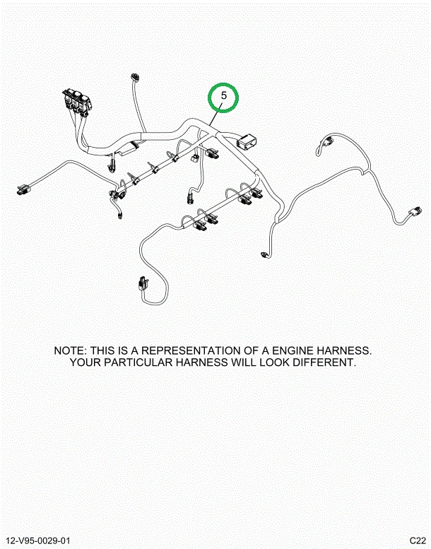 2515287C91 Harness, Master, Cab To Engine