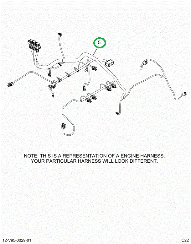 2515288C91 Harness, Master, Cab To Engine