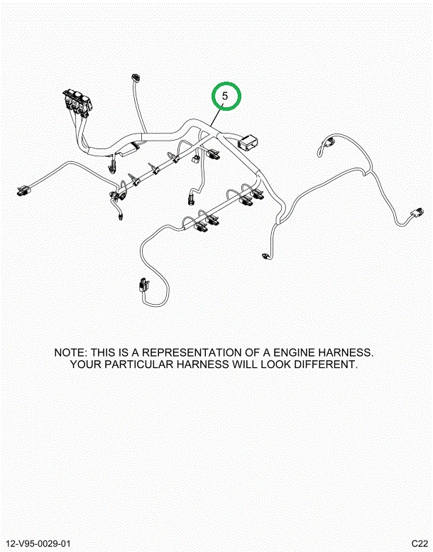 2515338C91 Harness, Master, Cab To Engine