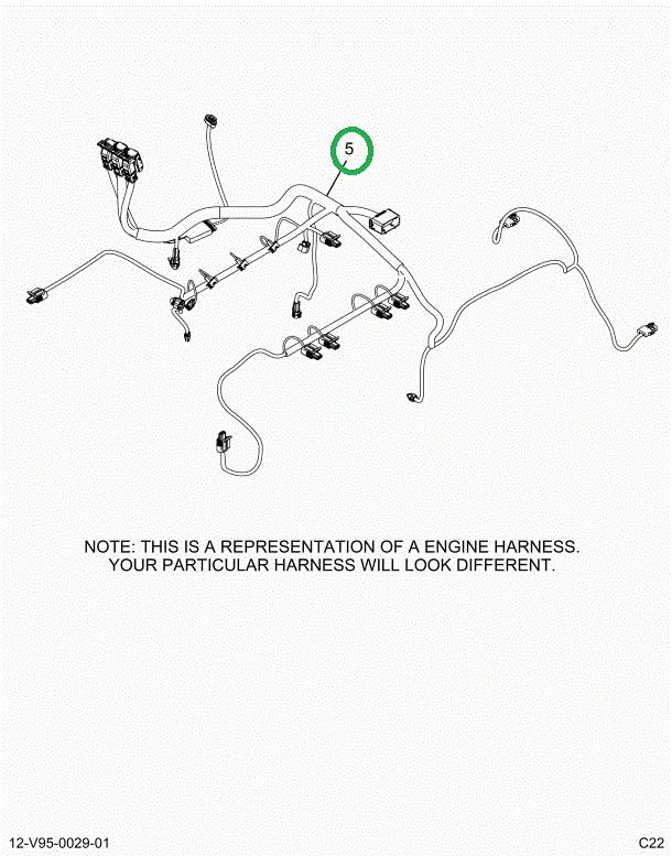 2515339C91 Harness, Master, Cab To Engine