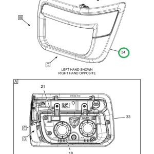 2515409C91 LIGHT,HEAD, LH