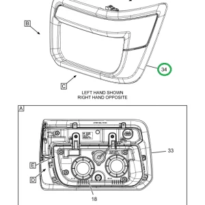 2515410C91 LIGHT,HEAD, RH