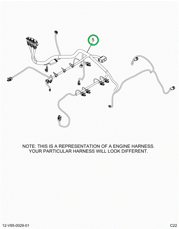 2515446C91 Harness, Master, Cab To Engine