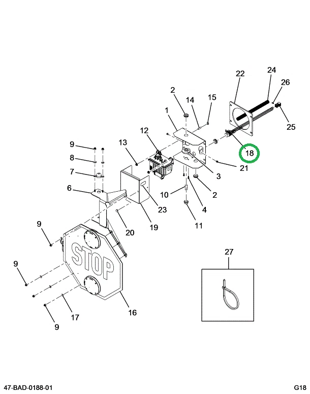 2515546C91 Harness, 7 Series, Led 14in