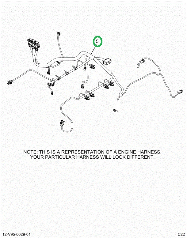 2515557C91 Harness, Master, Cab To Engine