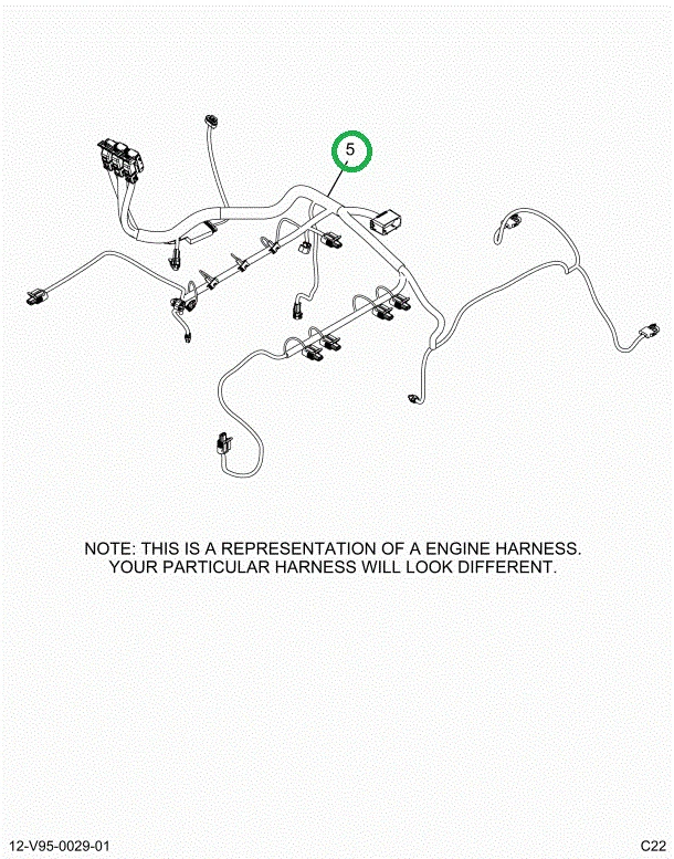 2515561C91 Harness, Master, Cab Toengine