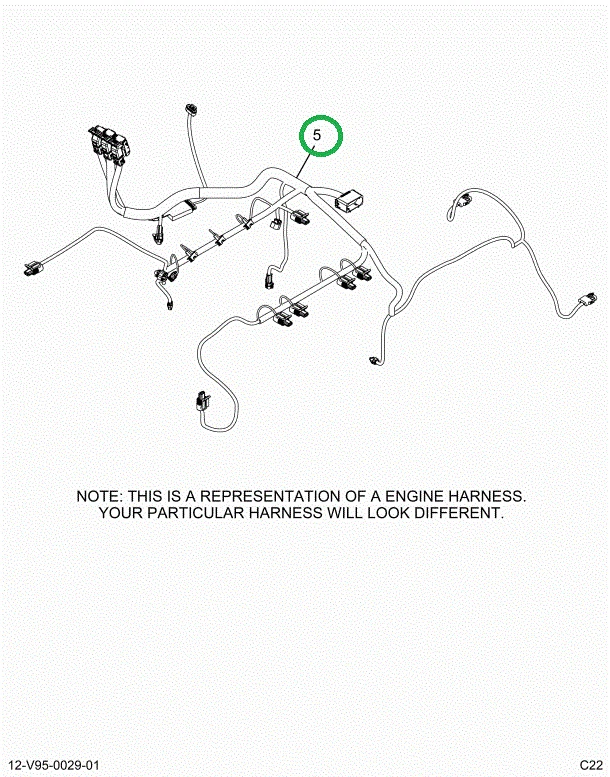 2515965C91 Harness, Master, Isx Cab To E