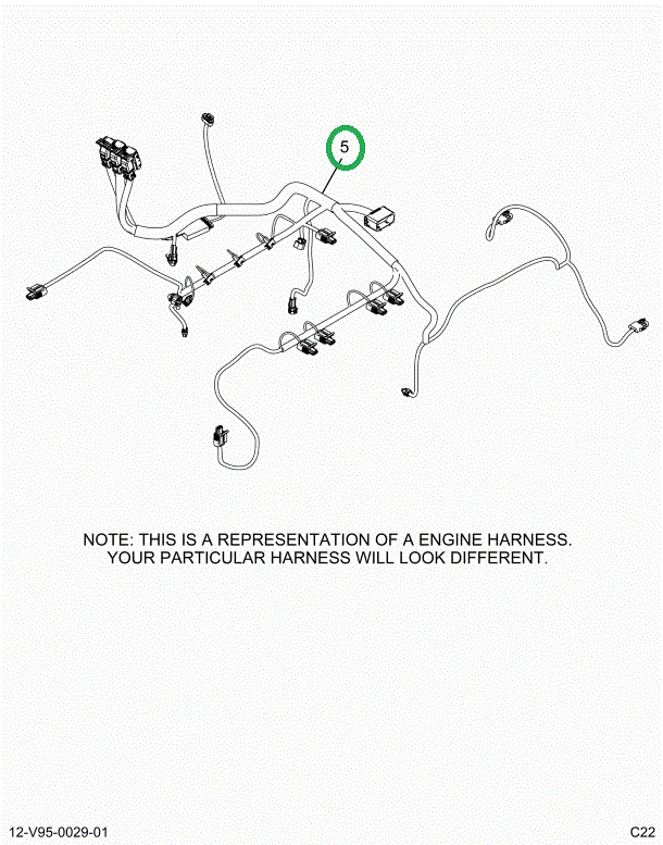 2515967C91 Harness, Master, Cab To Engine