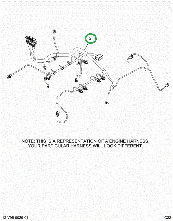 2515968C91 Harness, Master, Cab To Engine