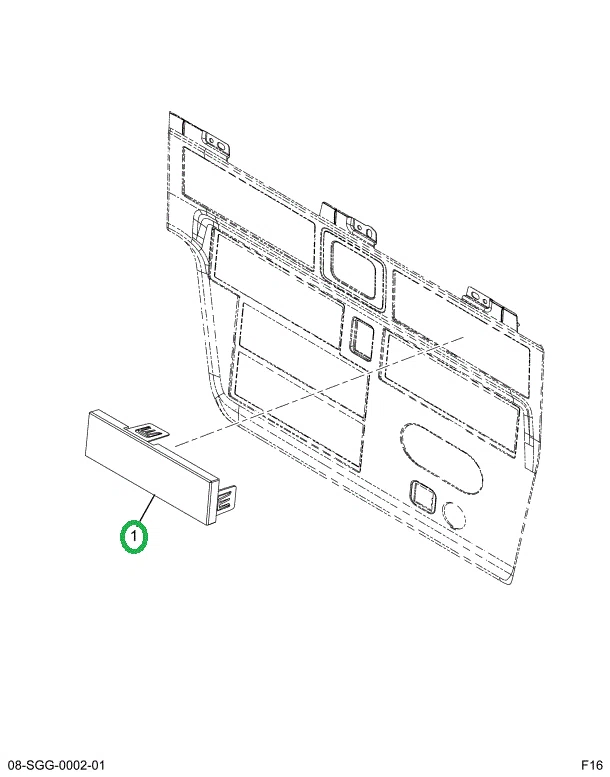 2517259C1 PANEL,2 SWITCH CUT OUT