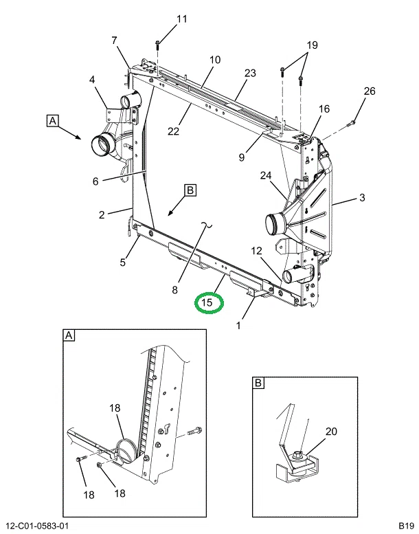 2518574C91 Frame, Bottom W/isolators