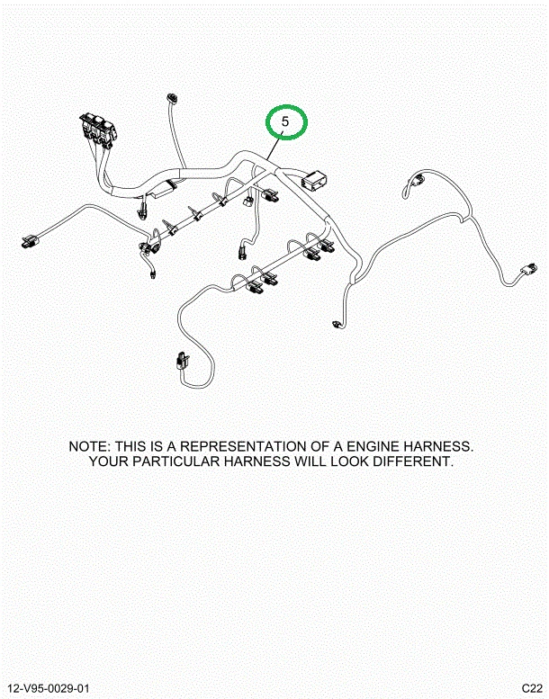 2518766C91 Harness, Wiring, Engine