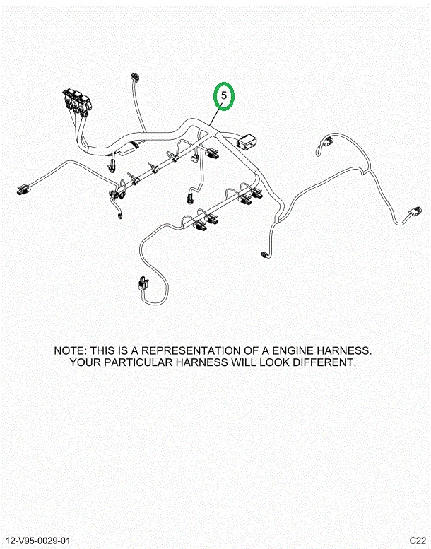2518835C91 HARNESS,HARN, LT ISX ENGINE