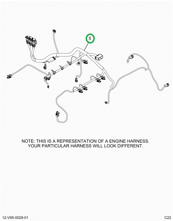 2519468C91 Harness, Master, A26 Engine,