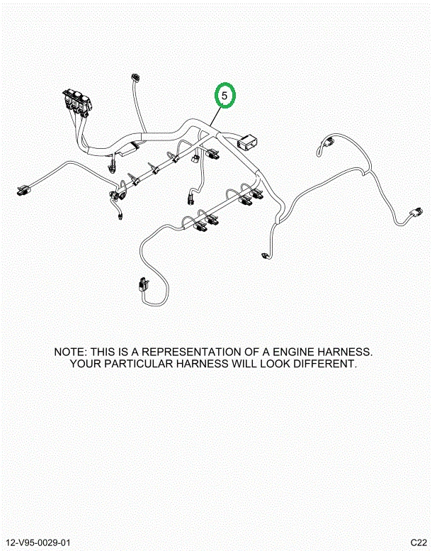 2519469C91 Harness, Master, A26 Engine,