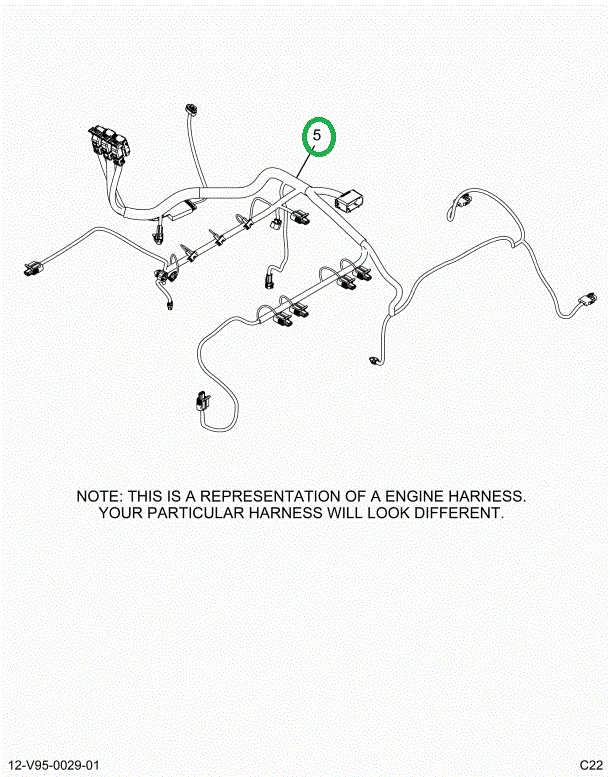 2519643C91 Harness, Master, A26 Engine,