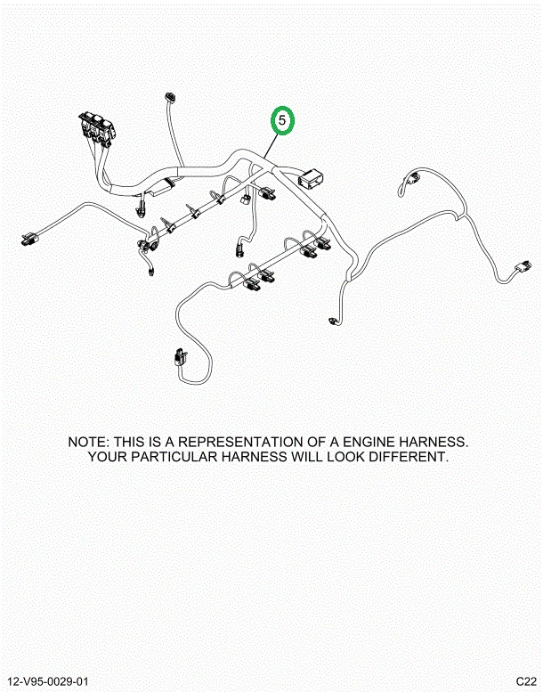 2519652C91 Harness, Master, Hx Isx Engin
