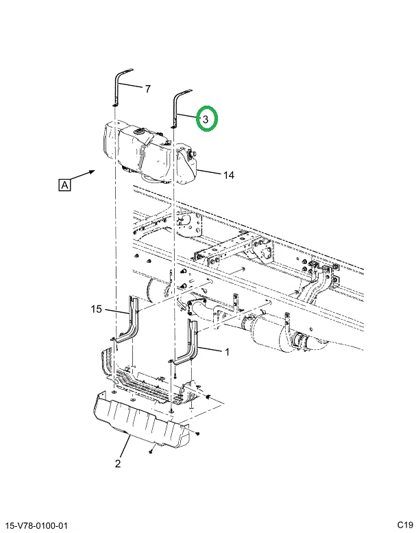 2520488C1 STRAP,FRONT STRAP VISTA