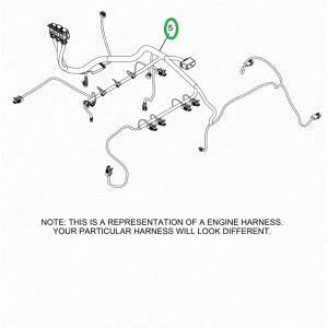 2520836C91 Harness, Lt Isx Engine, Vertic