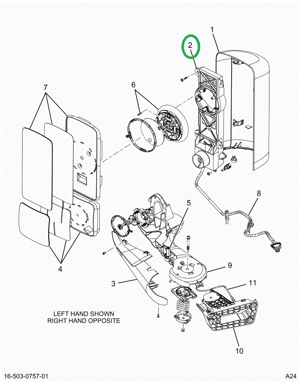 2522119C1 MODULE,BRACE, CHASSIS, MIRROR,