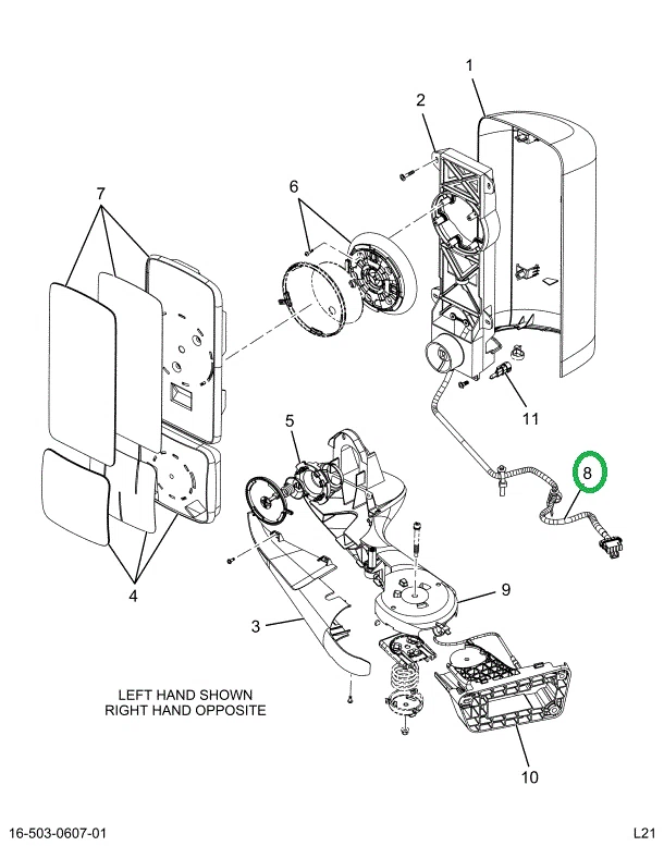2522123C1 MODULE,HARNESS, MIRROR, REMOTE