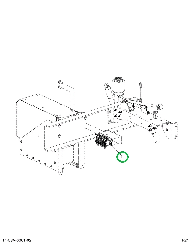 2522808C91 CONTROL,SERVICE VALVE, 3 LIFT