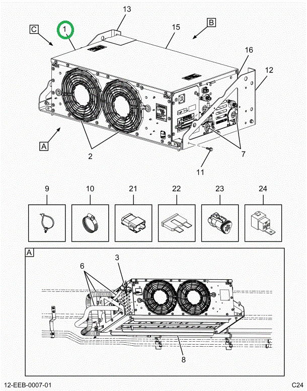 2523362C91 Controller Includes 4 Pieces O