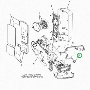 2526476C1 Mirror Harness, Remote, Heated