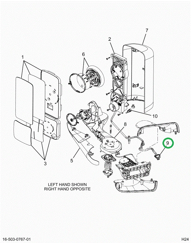 2526479C1 Mirror Harness, Remote, Heated