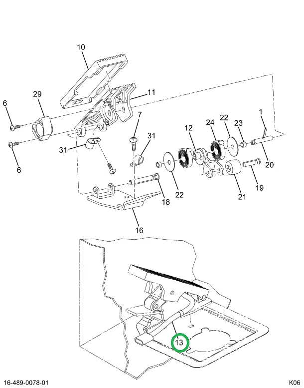 2592854C91 HARNESS ACCELERATOR PEDAL