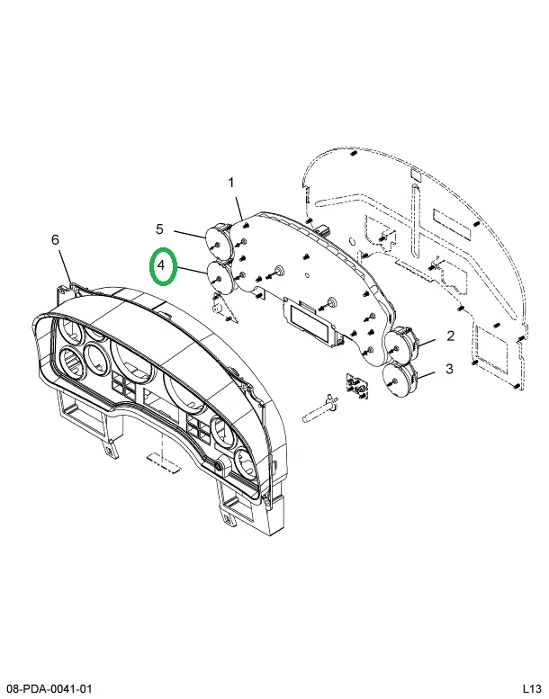 2593709C3 GAUGE ELTRNC TRANS OIL ENGL IV