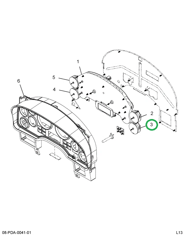 2593712C3 Gauge, Air Secondary, Electron