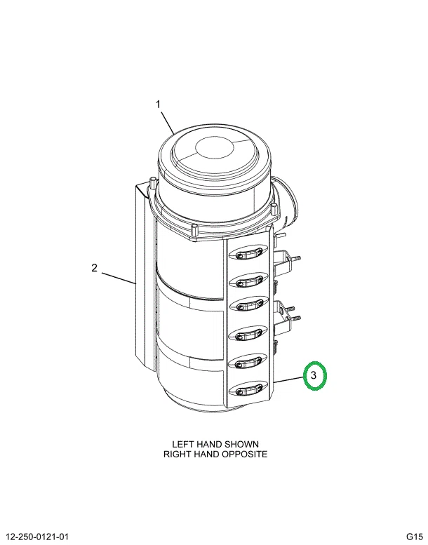 2594093C91 Bar, Light Air Cleaner With Li