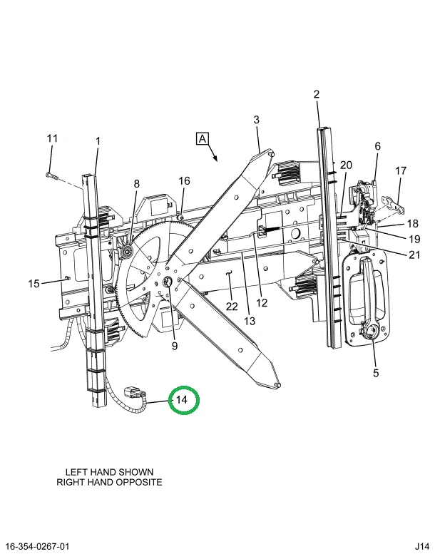 2594681C91 Harness Assembly Window Regula