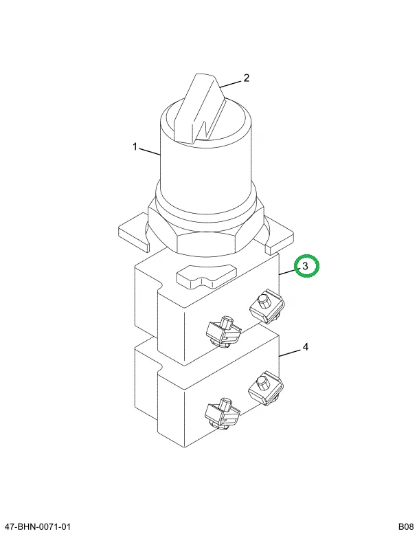 2597156C1 Switch, Contact Block Top