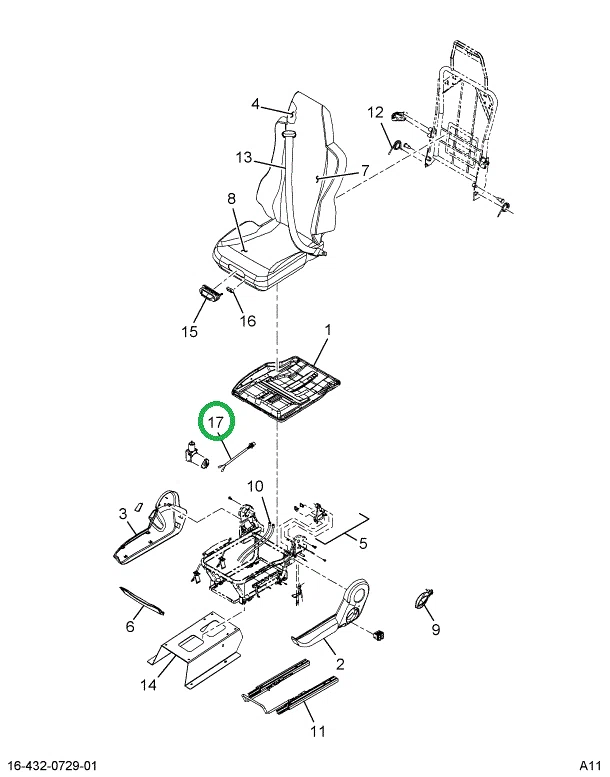 2597709C1 Seat, Cable Bowden