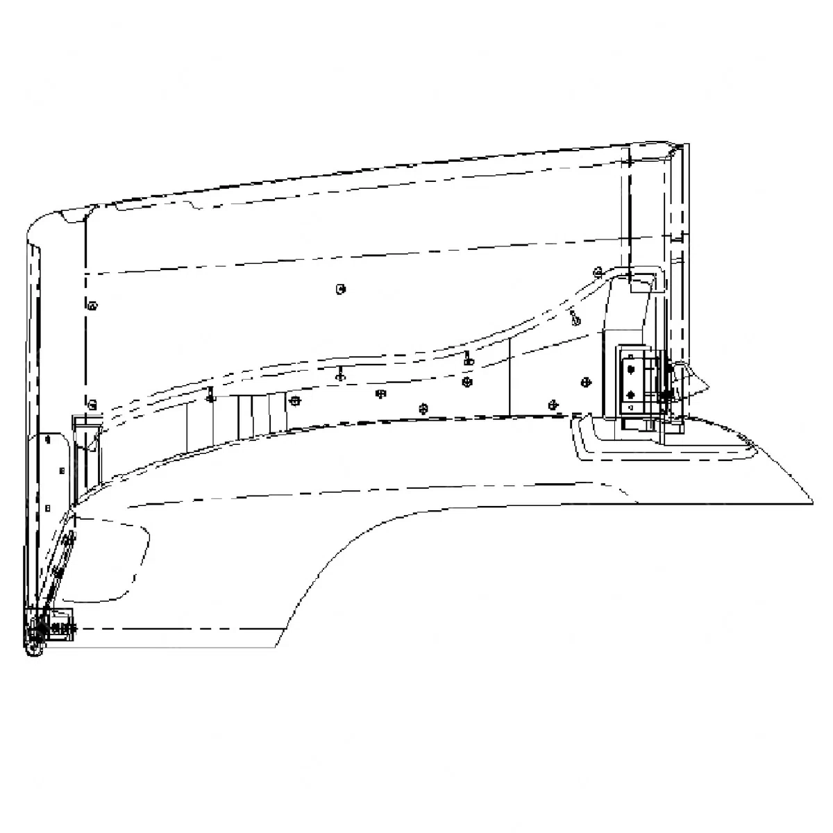 A17-12443-004 HOOD ASSEMBLY-DUAL LIGHT RECTANGULAR