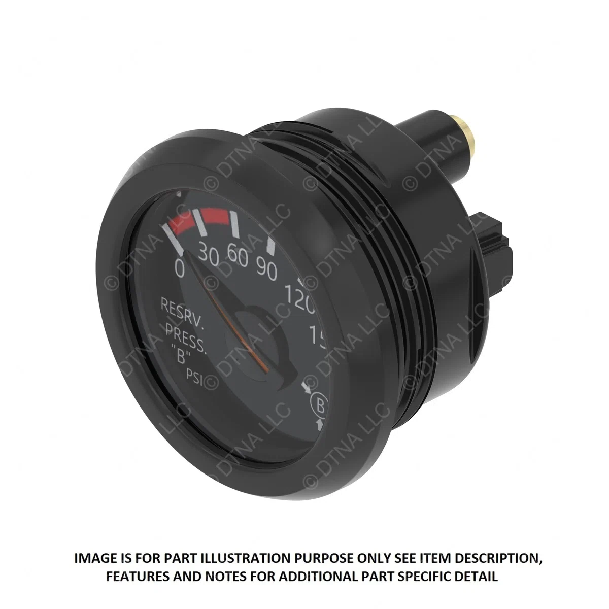 A22-78467-000 GAUGE-RES B PRESS,BLK,PSI