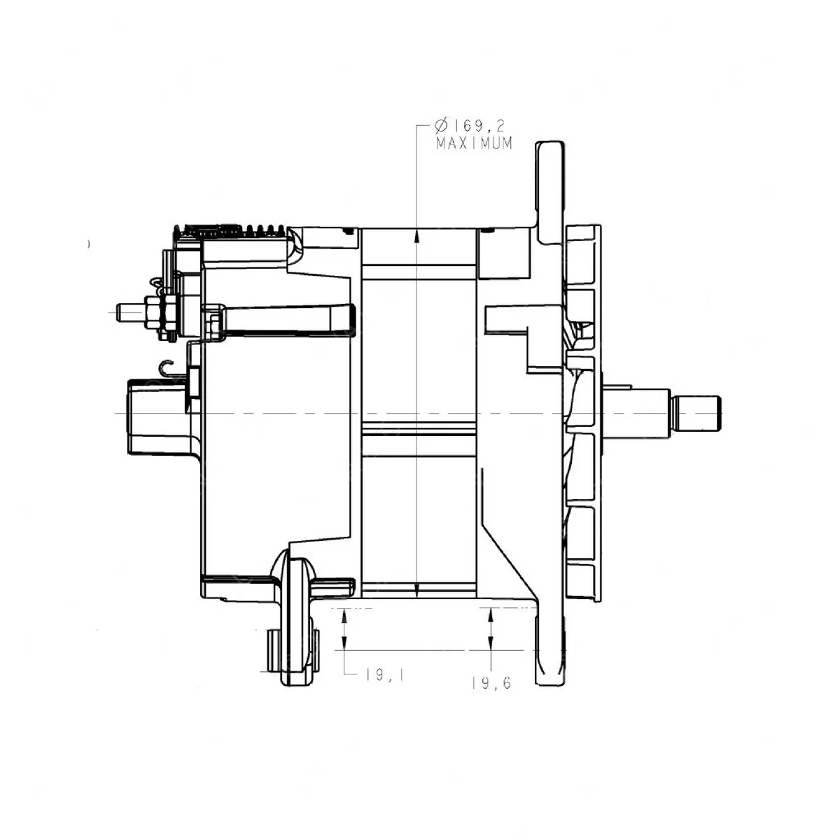 DDE 23565116 ALTERNATOR-S60