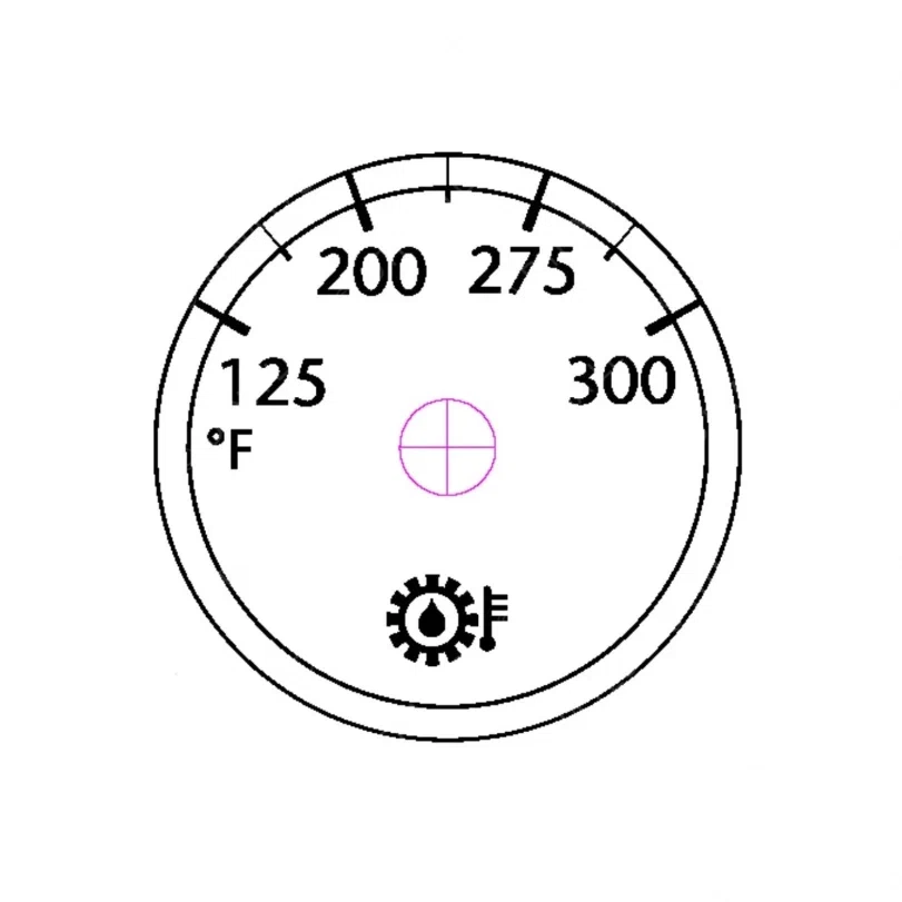 W22-00011-038 GAUGE-TRANS TEMP,POL